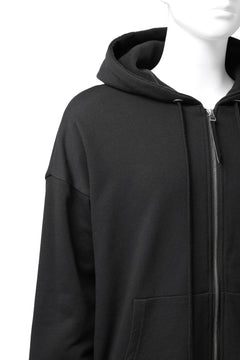 画像をギャラリービューアに読み込む, DEFORMATER.® BOMBER-HOODIE JACKET / SWEAT+WAFFLE JERSEY (BLACK)