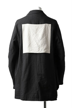 画像をギャラリービューアに読み込む, KLASICA KISTE-TWEED SHORT COAT / OFF TWEED WOOL (BLACK)