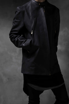Load image into Gallery viewer, ierib exclusive single biker jacket / Nicolas Italy Vachetta (BLACK)