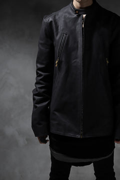 Load image into Gallery viewer, ierib exclusive single biker jacket / Nicolas Italy Vachetta (BLACK)