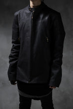 Load image into Gallery viewer, ierib exclusive single biker jacket / Nicolas Italy Vachetta (BLACK)