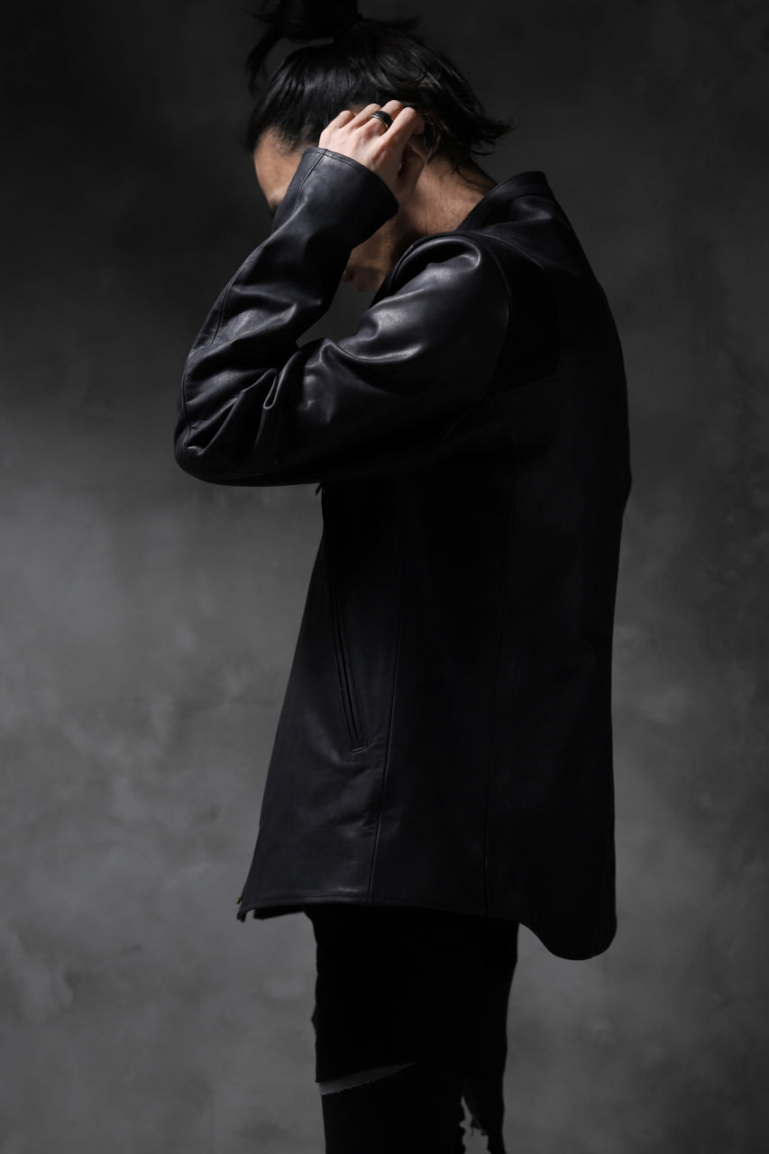 Load image into Gallery viewer, ierib exclusive single biker jacket / Nicolas Italy Vachetta (BLACK)