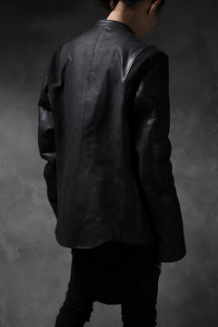 Load image into Gallery viewer, ierib exclusive single biker jacket / Nicolas Italy Vachetta (BLACK)
