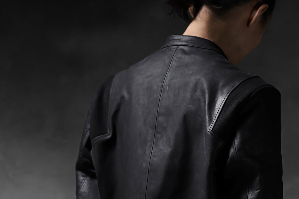 Load image into Gallery viewer, ierib exclusive single biker jacket / Nicolas Italy Vachetta (BLACK)