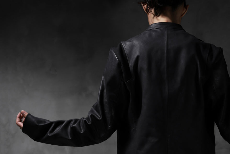 Load image into Gallery viewer, ierib exclusive single biker jacket / Nicolas Italy Vachetta (BLACK)