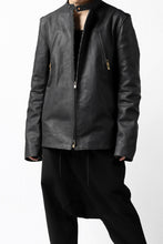 Load image into Gallery viewer, ierib exclusive single biker jacket / Nicolas Italy Vachetta (BLACK)