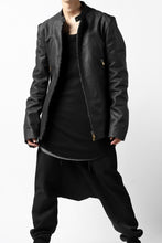 Load image into Gallery viewer, ierib exclusive single biker jacket / Nicolas Italy Vachetta (BLACK)