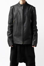 Load image into Gallery viewer, ierib exclusive single biker jacket / Nicolas Italy Vachetta (BLACK)