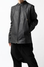 Load image into Gallery viewer, ierib exclusive single biker jacket / Nicolas Italy Vachetta (BLACK)