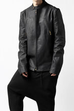 Load image into Gallery viewer, ierib exclusive single biker jacket / Nicolas Italy Vachetta (BLACK)