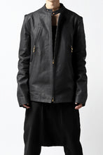 Load image into Gallery viewer, ierib exclusive single biker jacket / Nicolas Italy Vachetta (BLACK)