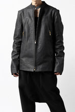 Load image into Gallery viewer, ierib exclusive single biker jacket / Nicolas Italy Vachetta (BLACK)