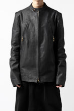 Load image into Gallery viewer, ierib exclusive single biker jacket / Nicolas Italy Vachetta (BLACK)