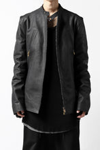Load image into Gallery viewer, ierib exclusive single biker jacket / Nicolas Italy Vachetta (BLACK)
