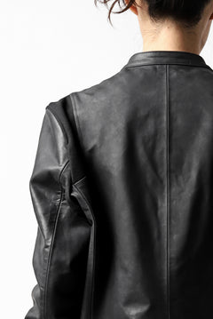 Load image into Gallery viewer, ierib exclusive single biker jacket / Nicolas Italy Vachetta (BLACK)