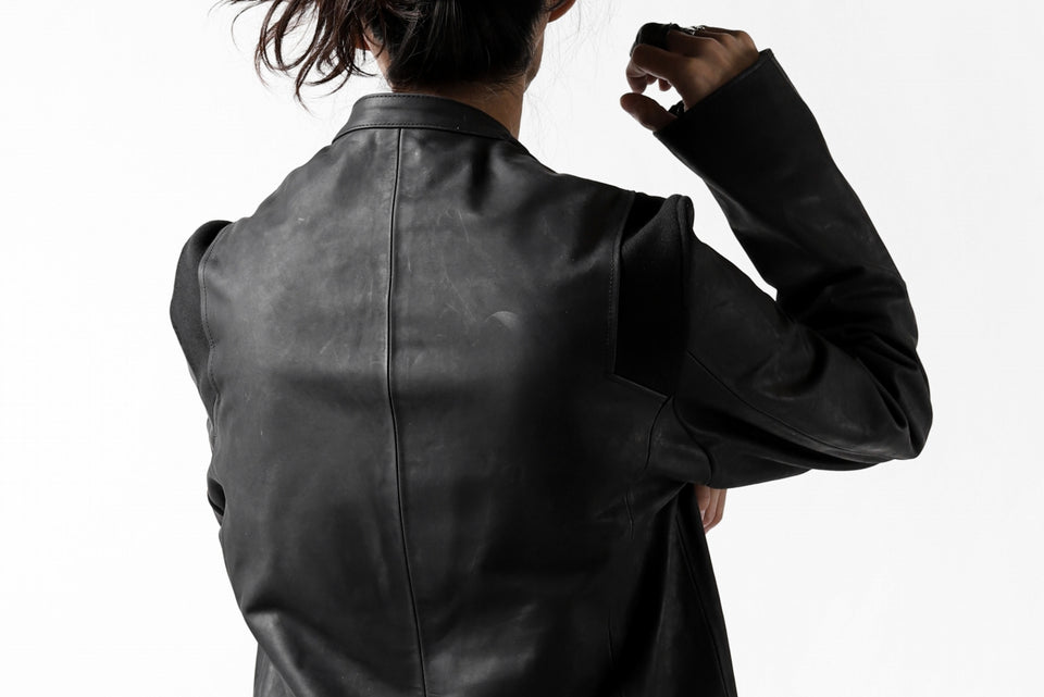 Load image into Gallery viewer, ierib exclusive single biker jacket / Nicolas Italy Vachetta (BLACK)
