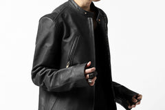 Load image into Gallery viewer, ierib exclusive single biker jacket / Nicolas Italy Vachetta (BLACK)