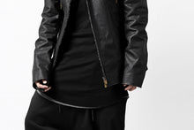 Load image into Gallery viewer, ierib exclusive single biker jacket / Nicolas Italy Vachetta (BLACK)
