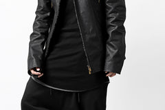 Load image into Gallery viewer, ierib exclusive single biker jacket / Nicolas Italy Vachetta (BLACK)