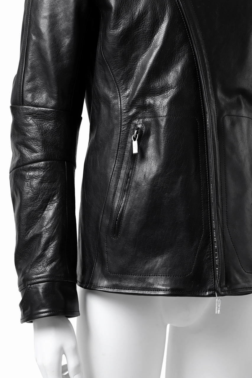 画像をギャラリービューアに読み込む, ierib exclusive peat zipper jacket  / smooth horse leather (BLACK)