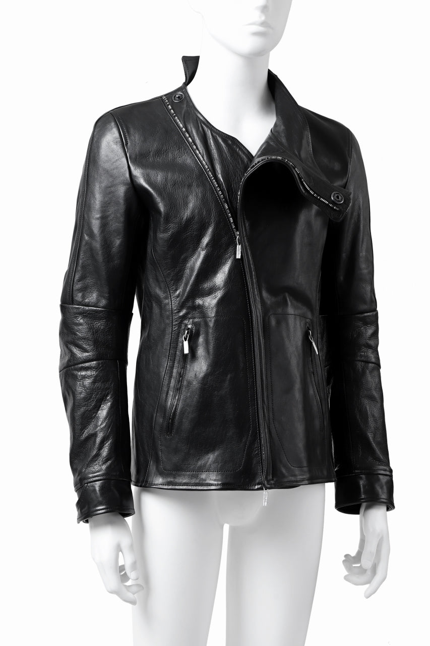 画像をギャラリービューアに読み込む, ierib exclusive peat zipper jacket  / smooth horse leather (BLACK)