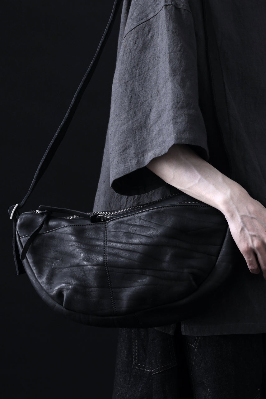 Load image into Gallery viewer, ISAMU KATAYAMA BACKLASH SHOULDER BAG / DOUBLE-SHOULDER OBJECT DYED (BLACK)
