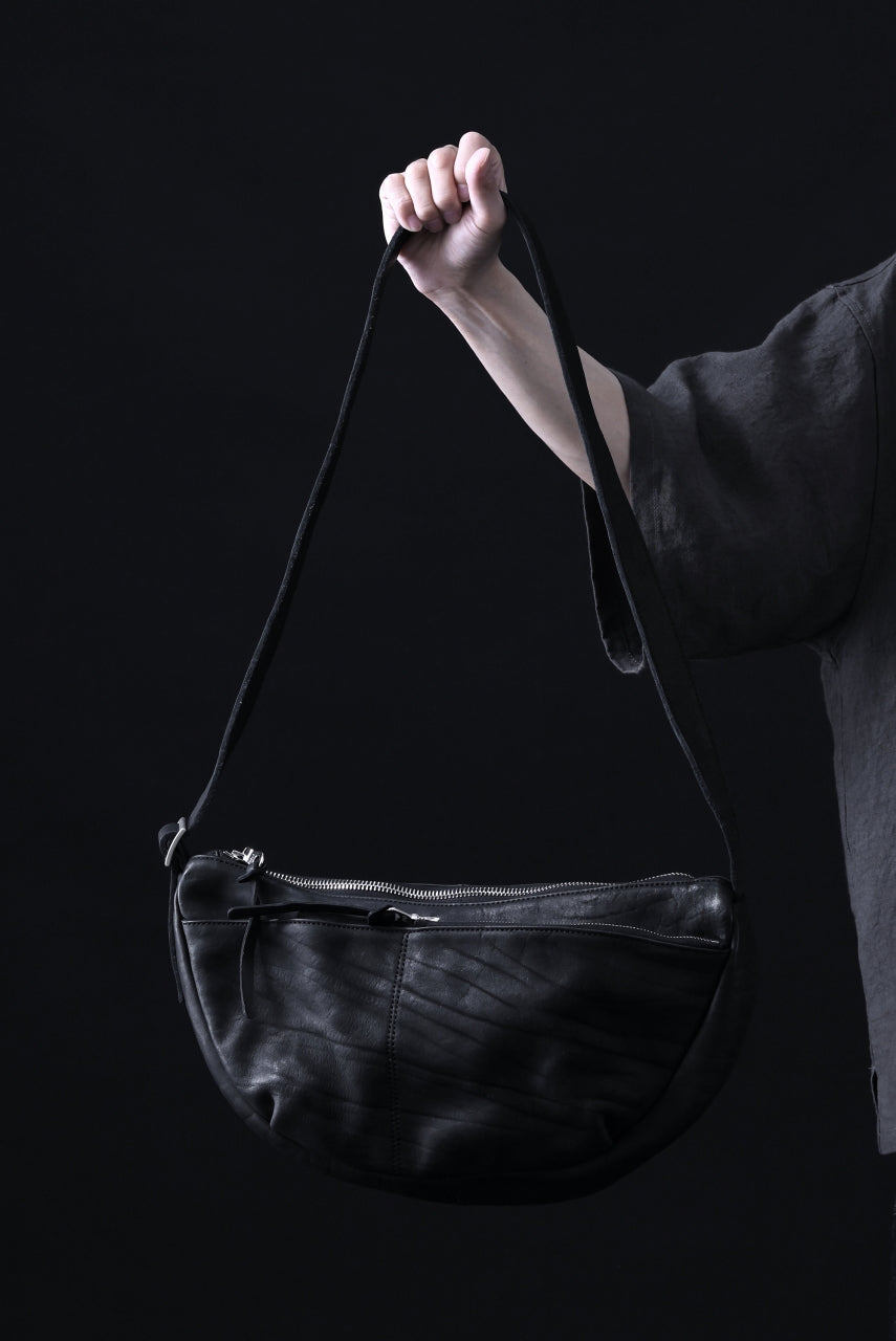 Load image into Gallery viewer, ISAMU KATAYAMA BACKLASH SHOULDER BAG / DOUBLE-SHOULDER OBJECT DYED (BLACK)