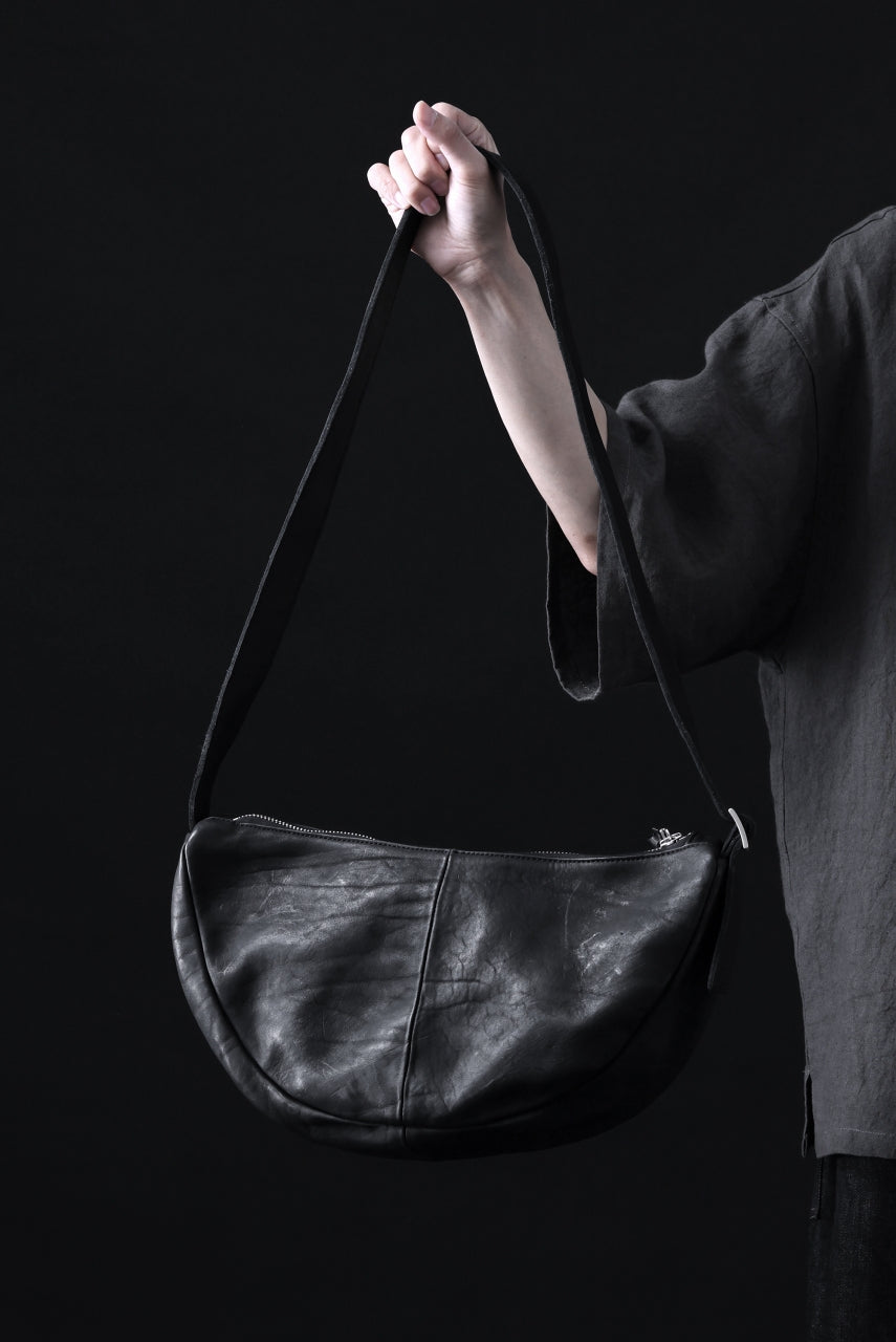 Load image into Gallery viewer, ISAMU KATAYAMA BACKLASH SHOULDER BAG / DOUBLE-SHOULDER OBJECT DYED (BLACK)