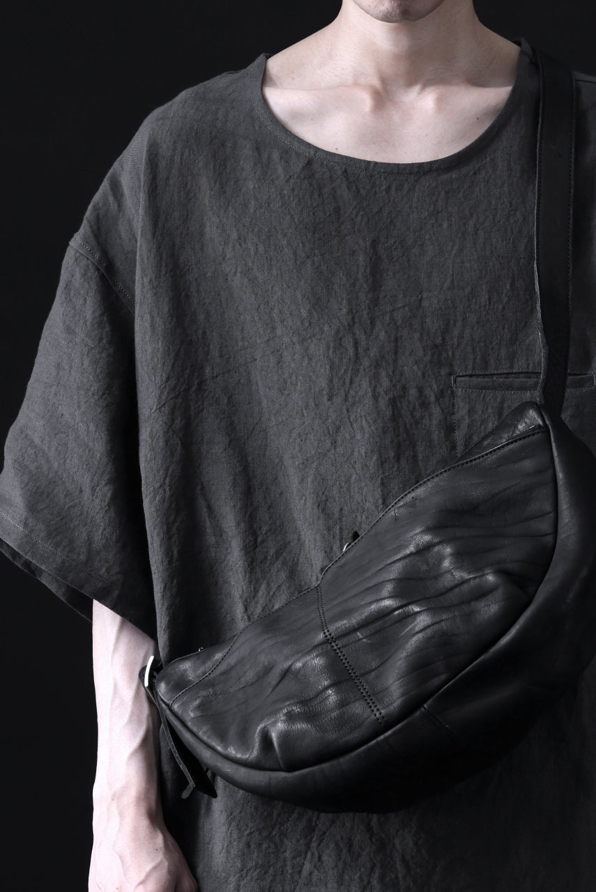 Load image into Gallery viewer, ISAMU KATAYAMA BACKLASH SHOULDER BAG / DOUBLE-SHOULDER OBJECT DYED (BLACK)
