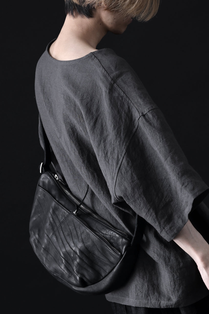Load image into Gallery viewer, ISAMU KATAYAMA BACKLASH SHOULDER BAG / DOUBLE-SHOULDER OBJECT DYED (BLACK)