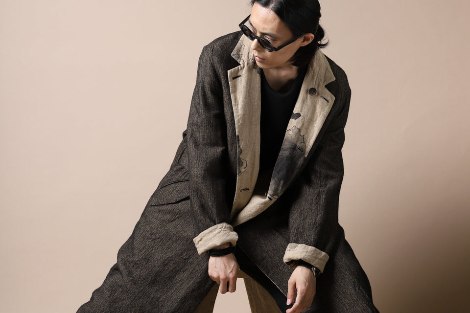 画像をギャラリービューアに読み込む, forme d'expression exclusive Reversible Duster Coat (Wood)