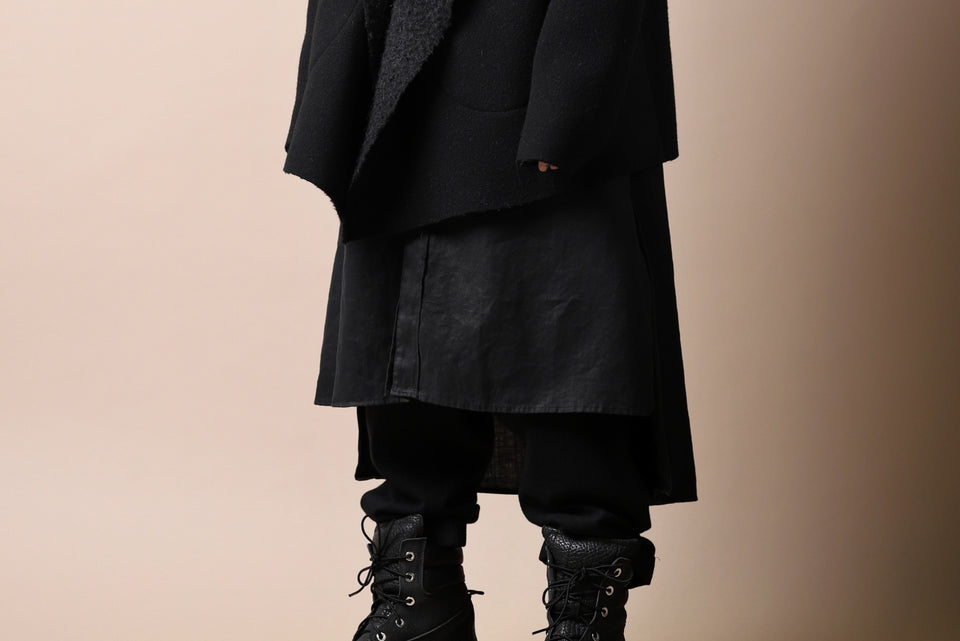 画像をギャラリービューアに読み込む, forme d'expression Hooded Cardigan Jacket (Black)