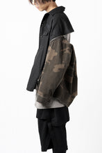 画像をギャラリービューアに読み込む, FACETASM ZIPPER ARMY SHIRT JACKET (BLACK x CAMO)