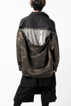 画像をギャラリービューアに読み込む, FACETASM ZIPPER ARMY SHIRT JACKET (BLACK x CAMO)