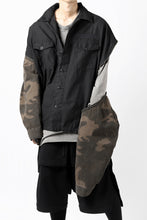 画像をギャラリービューアに読み込む, FACETASM ZIPPER ARMY SHIRT JACKET (BLACK x CAMO)