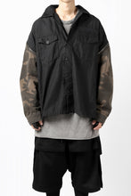 画像をギャラリービューアに読み込む, FACETASM ZIPPER ARMY SHIRT JACKET (BLACK x CAMO)
