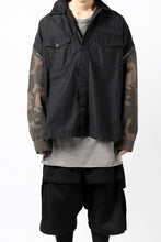 画像をギャラリービューアに読み込む, FACETASM ZIPPER ARMY SHIRT JACKET (BLACK x CAMO)