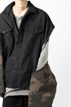画像をギャラリービューアに読み込む, FACETASM ZIPPER ARMY SHIRT JACKET (BLACK x CAMO)