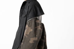 画像をギャラリービューアに読み込む, FACETASM ZIPPER ARMY SHIRT JACKET (BLACK x CAMO)