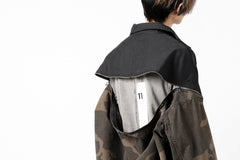 画像をギャラリービューアに読み込む, FACETASM ZIPPER ARMY SHIRT JACKET (BLACK x CAMO)