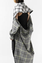 画像をギャラリービューアに読み込む, FACETASM ZIPPER HIGH & LOW LONG SHIRT (CHECK)