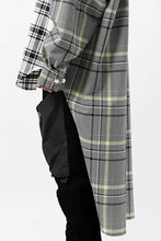 画像をギャラリービューアに読み込む, FACETASM ZIPPER HIGH & LOW LONG SHIRT (CHECK)