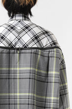 画像をギャラリービューアに読み込む, FACETASM ZIPPER HIGH & LOW LONG SHIRT (CHECK)