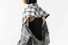 画像をギャラリービューアに読み込む, FACETASM ZIPPER HIGH & LOW LONG SHIRT (CHECK)