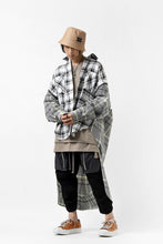 画像をギャラリービューアに読み込む, FACETASM ZIPPER HIGH & LOW LONG SHIRT (CHECK)