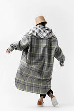 画像をギャラリービューアに読み込む, FACETASM ZIPPER HIGH & LOW LONG SHIRT (CHECK)