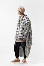 画像をギャラリービューアに読み込む, FACETASM ZIPPER HIGH & LOW LONG SHIRT (CHECK)