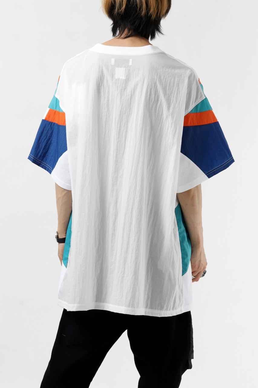 画像をギャラリービューアに読み込む, FACETASM NYLON PATCH WORK TOPS (WHITE)