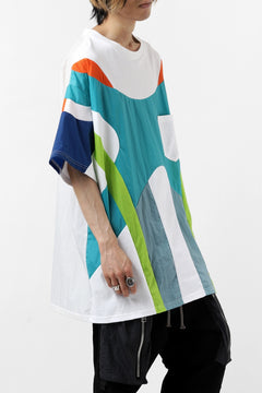 画像をギャラリービューアに読み込む, FACETASM NYLON PATCH WORK TOPS (WHITE)