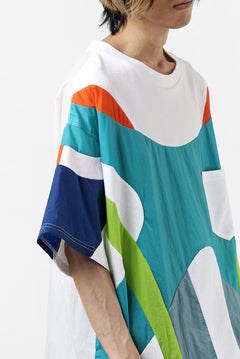 画像をギャラリービューアに読み込む, FACETASM NYLON PATCH WORK TOPS (WHITE)